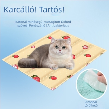 Állatok hűtőpárnája – macska- és kutyáknak, gélhűtő párna, légáteresztő és vízálló, harapás- és karcolásálló