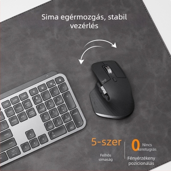 Nagy bőr asztali egérpad hajlított szélű, Crazy Horse minta