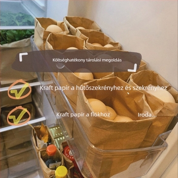 Ülés közti tároló – Kraft papír, 2L kapacitás, penészedés elleni, vízálló, hordozható asztali szervező