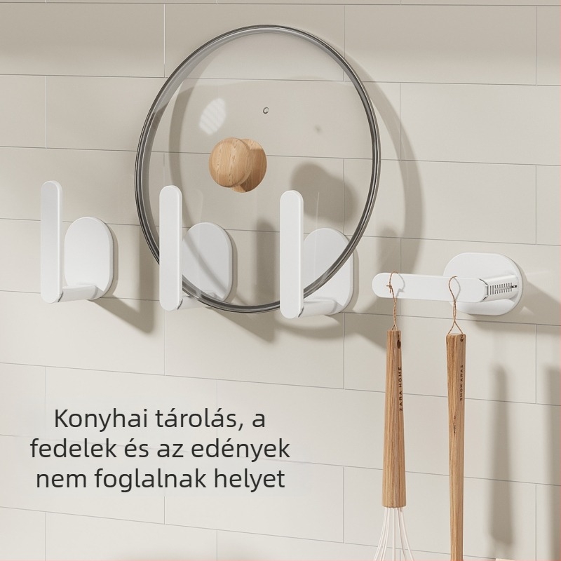 Mágneses oldalsó tároló hűtőhöz fóliához és konyhai papírtörlőhöz, falra szerelhető