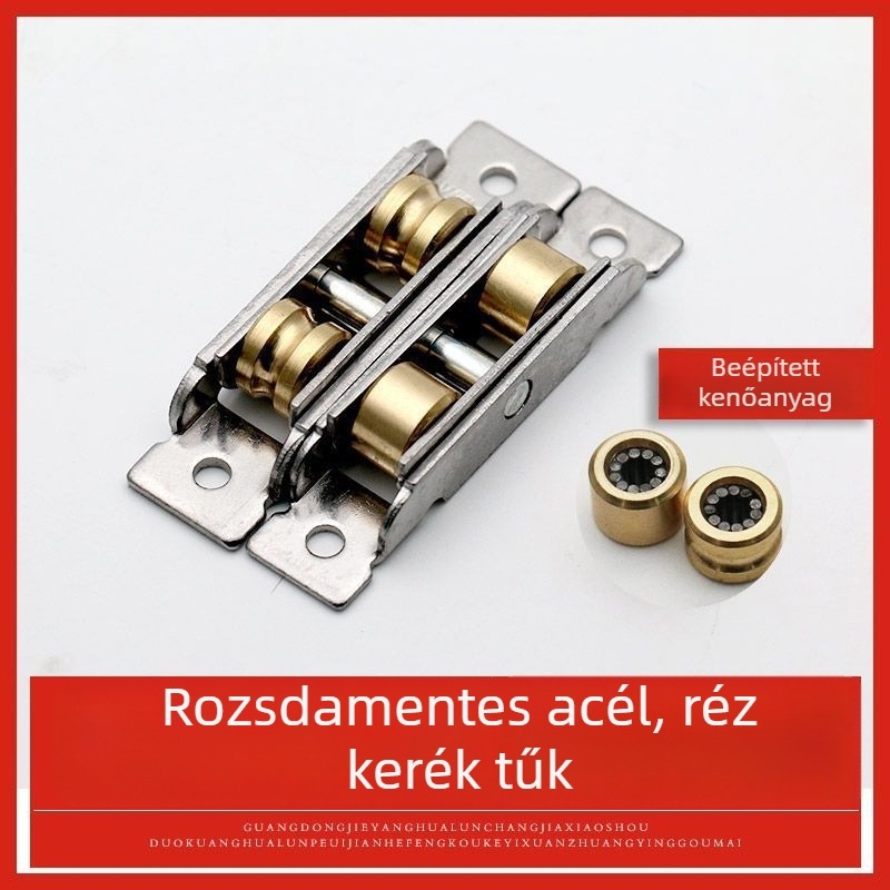 Csúszó ajtó görgő, régi dizájn, rozsdamentes acél, típus 88-80, használatra csúszó ajtókhoz és ablakokhoz