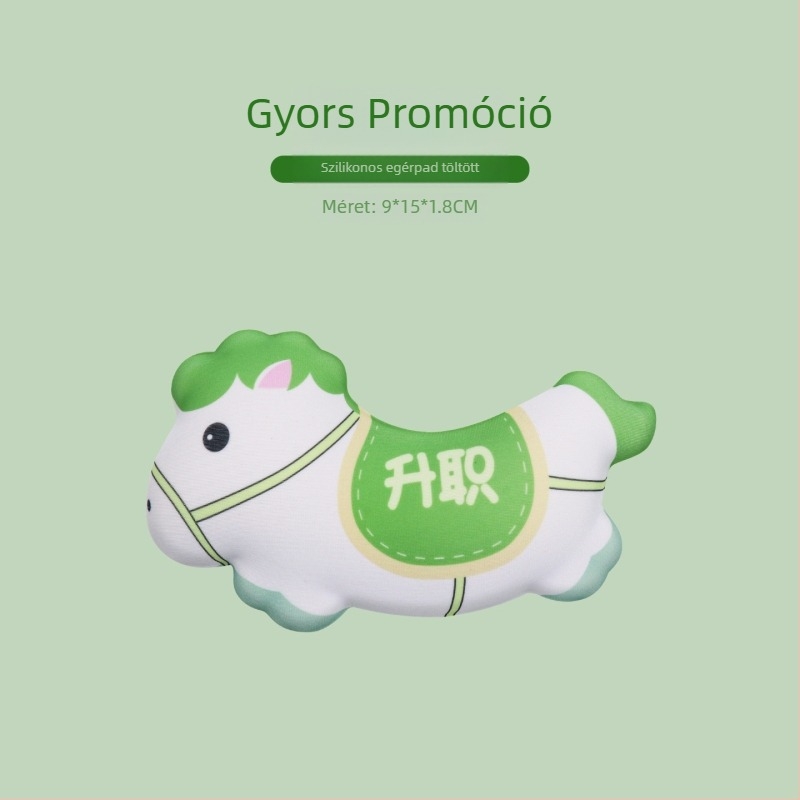 Kis gél csuklótámaszos egérpad – hőátviteles kivitel, Japán minimalista dizájn
