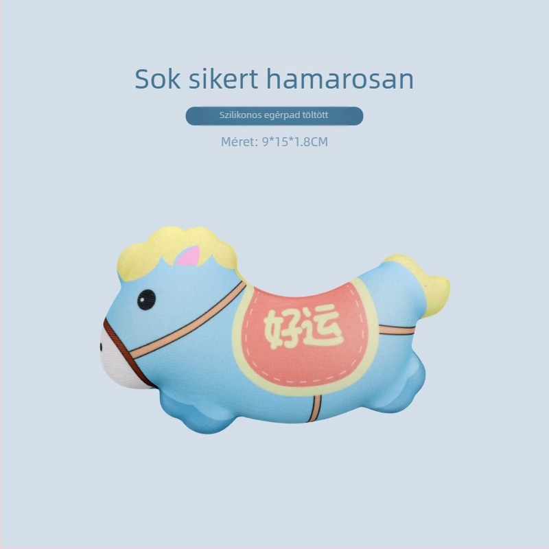 Kis gél csuklótámaszos egérpad – hőátviteles kivitel, Japán minimalista dizájn