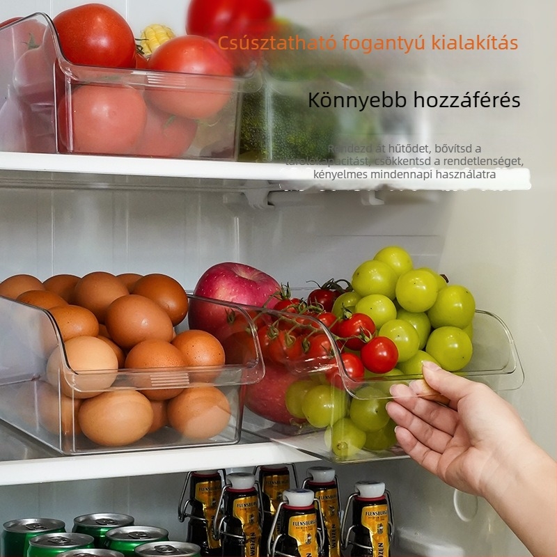 Hűtőszekrény tároló doboz, fióktípus, műanyag, modern egyszerű stílus