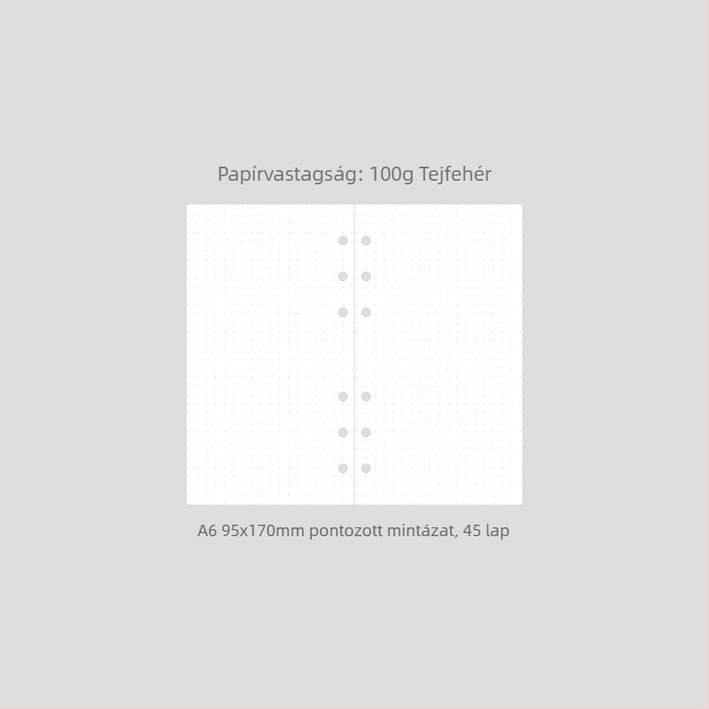 Monroe A5A6 töltőbetét noteszhez, A5 belső, 45 oldal, 6 lyuk