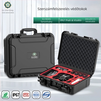 Fényképészeti felszerelés tároló doboz - vízálló, ütésálló, nagy kapacitású, multifunkcionális, hordozható védődoboz