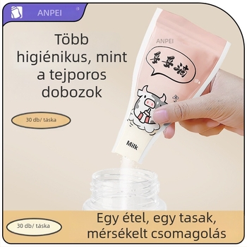 Tejpor tároló és adagoló zacskók doboz rekeszekkel, hordozható, zárva a frissesség megőrzése érdekében; Safety márka; tömeg 0,11 kg; vonalkód 6921140831481