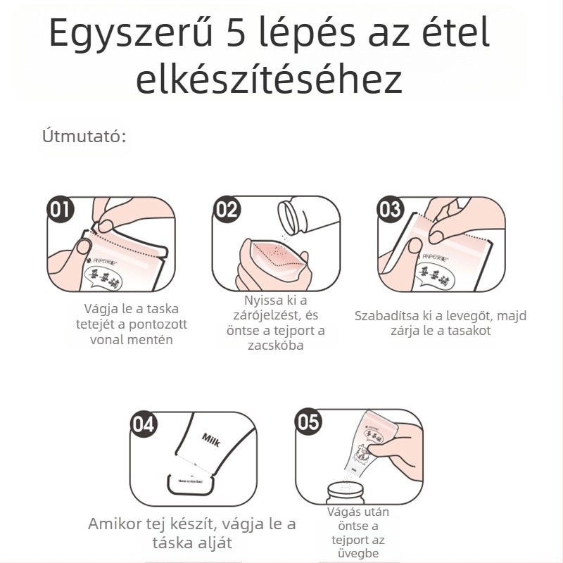 Tejpor tároló és adagoló zacskók doboz rekeszekkel, hordozható, zárva a frissesség megőrzése érdekében; Safety márka; tömeg 0,11 kg; vonalkód 6921140831481