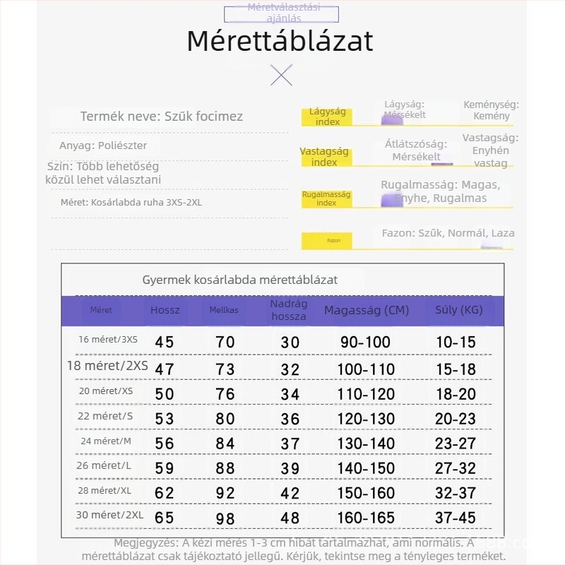 Gyerekeknek szóló kosárlabda szett fiúknak – nyári edzőmez, gyorsan száradó poliészter sportruha