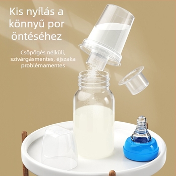 Hordozható tejpor tároló – zárható, nedvességálló, kompakt – újszülötteknek, Nothing márka