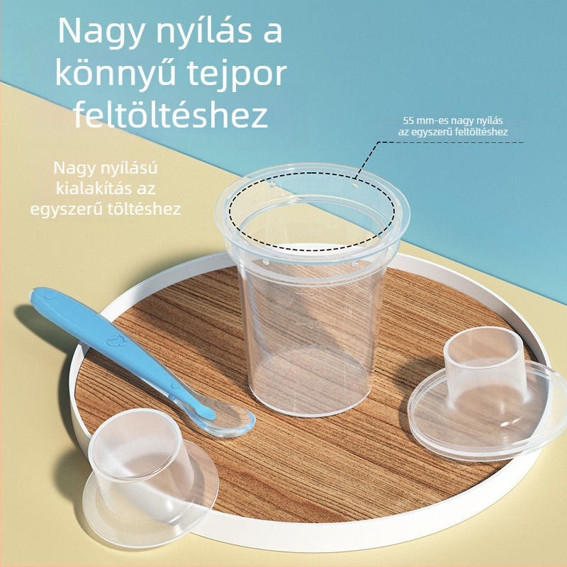 Hordozható tejpor tároló – zárható, nedvességálló, kompakt – újszülötteknek, Nothing márka