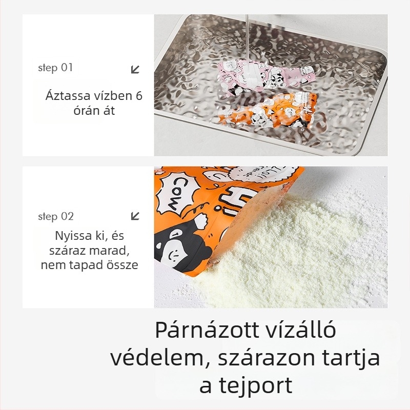 Taoqibaby Egyszer használatos bébi tápszer tasakok, osztott tasakok, hordozható zárható tasakok a frissesség megőrzéséért, antibakteriális, 30 tasak/csomag