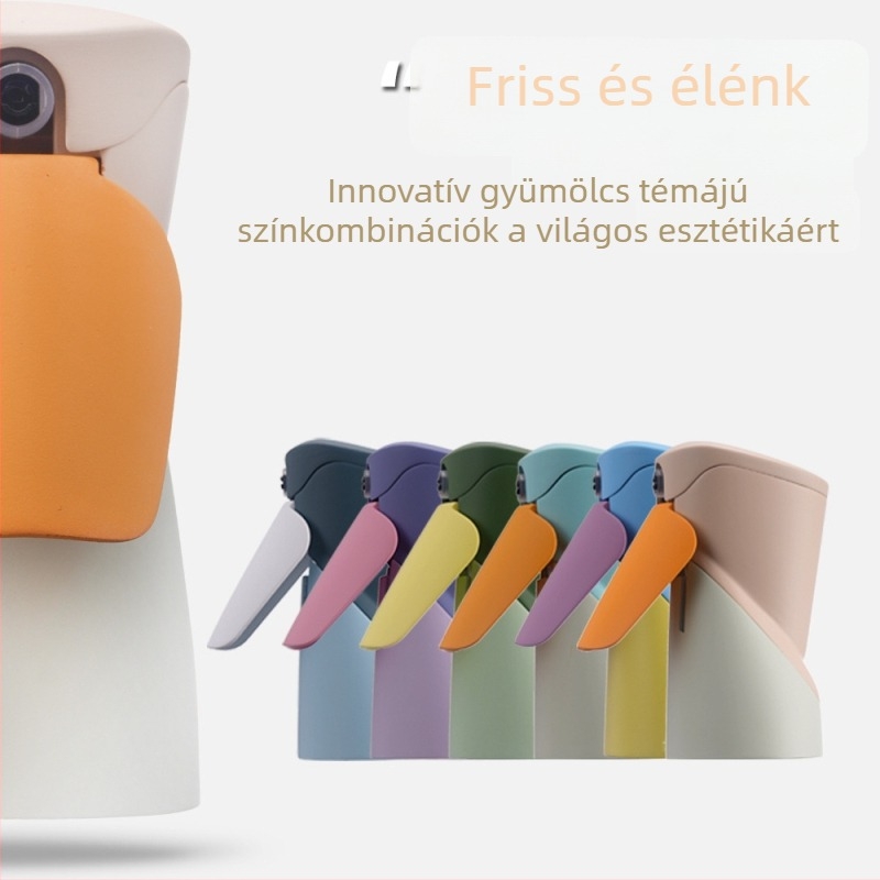 Levegő-fritőz olaj permetező – műanyag fúvóka, ködös permet, folyékony fűszerekhez, modern minimalist dizájn.