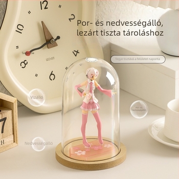 SBSNH-XX1 figurák tároló doboza, PET műanyagból, átlátszó porvédő fedél, 2.5 L kapacitás
