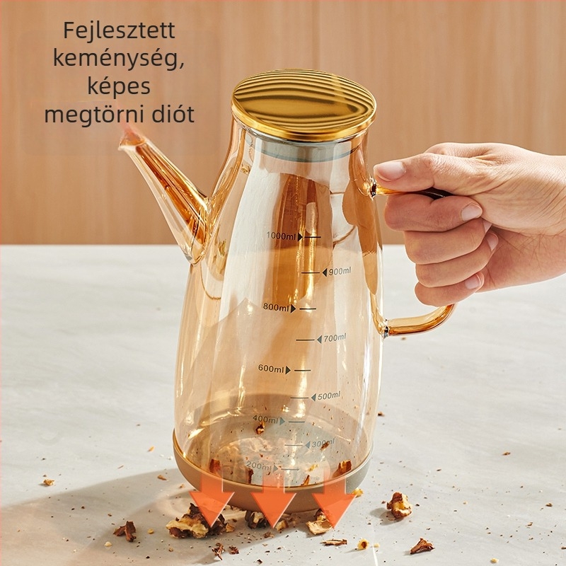 Konyhai üveg olajhoz, szójaszósz és ecet számára, fűszertartó