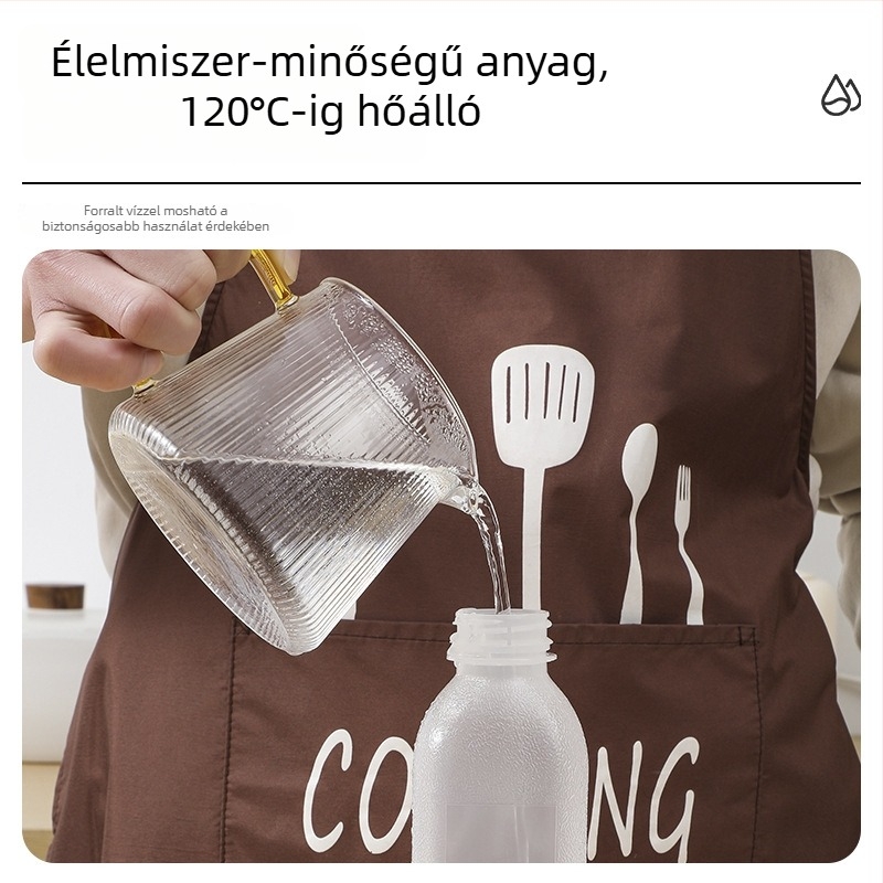 Weiquan PP5 kontrollált mennyiségű olajtartó üveg szezámolajhoz, főzőborhoz, szójaszószhoz, ecethez és fűszerekhez – konyhai olajtartó kanna