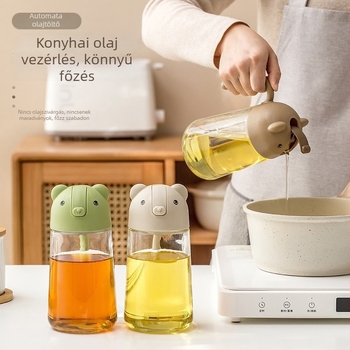 Üveg olajtartó automatikus nyitás-zárás, modern minimalista stílus