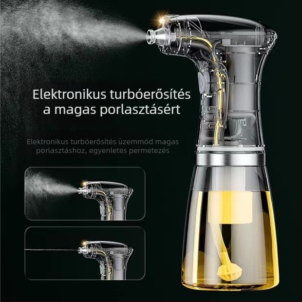 Konyhai elektromos olajspray, grillhez, atomizáló, olaj- és ecetpalack