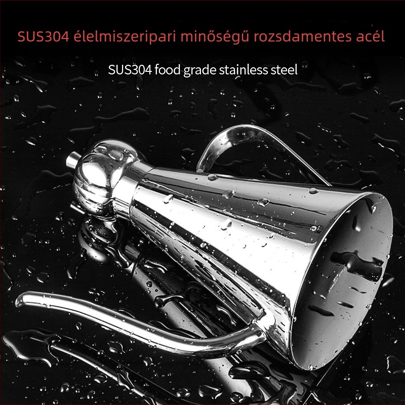 Rozsdamentes acél kúpos olajtartó, többfunkciós szósz- és olajtartó