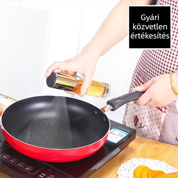 Üveg nyomásos olajspray-palack konyha- és grill-hez – olaj- és ecet permetező