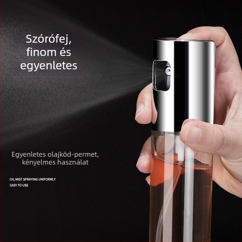 Üveg nyomásos olajspray-palack konyha- és grill-hez – olaj- és ecet permetező