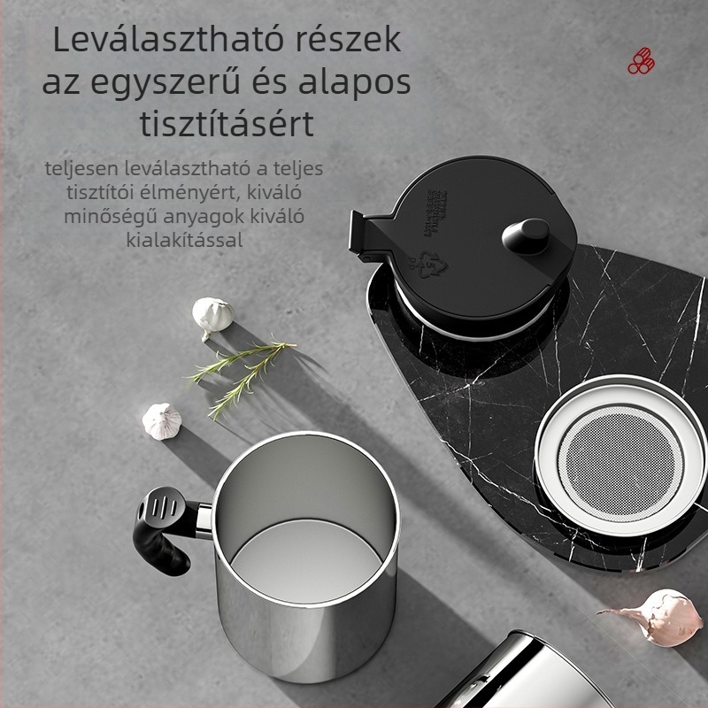 Integrált rozsdamentes acél olajtartó szűrővel és szűrőhálóval, konyhai olajatartó automata fedéllel