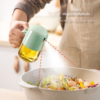 PP-anyagú olajspray palack, szivárgásmentes kialakítás, modern minimalist stílus, nyomásos injektáló funkció
