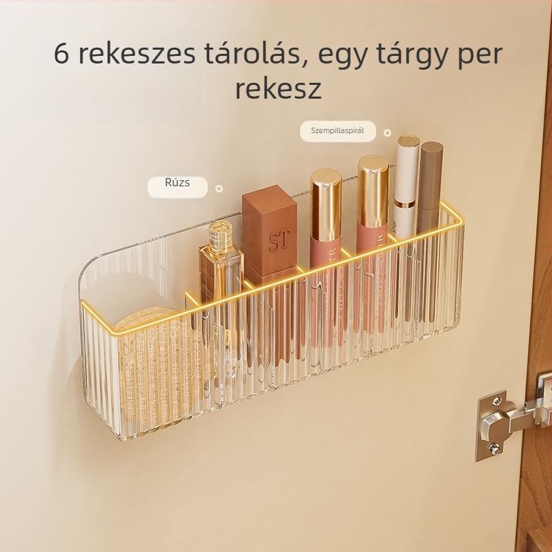 Tükör tároló szekrény — falra szerelhető, PS anyag, 1 L kapacitás, modern minimalist stílus, geometriai mintázat