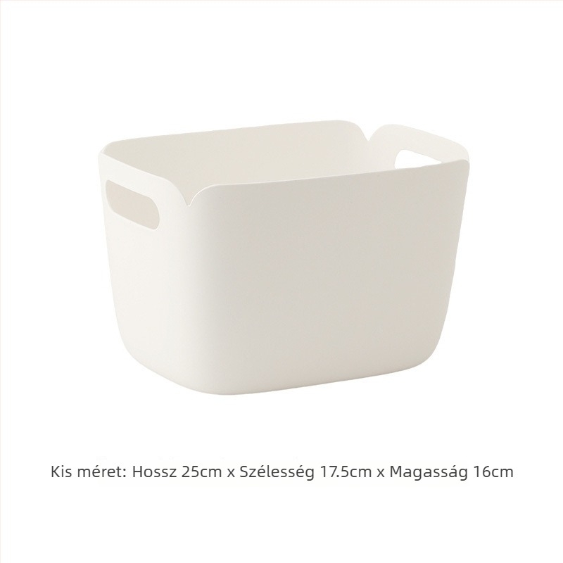 Asztali tároló doboz, 1 L, PP műanyag — modern, minimalist design kozmetikumokhoz, kiegészítőkhöz és apró tárgyakhoz
