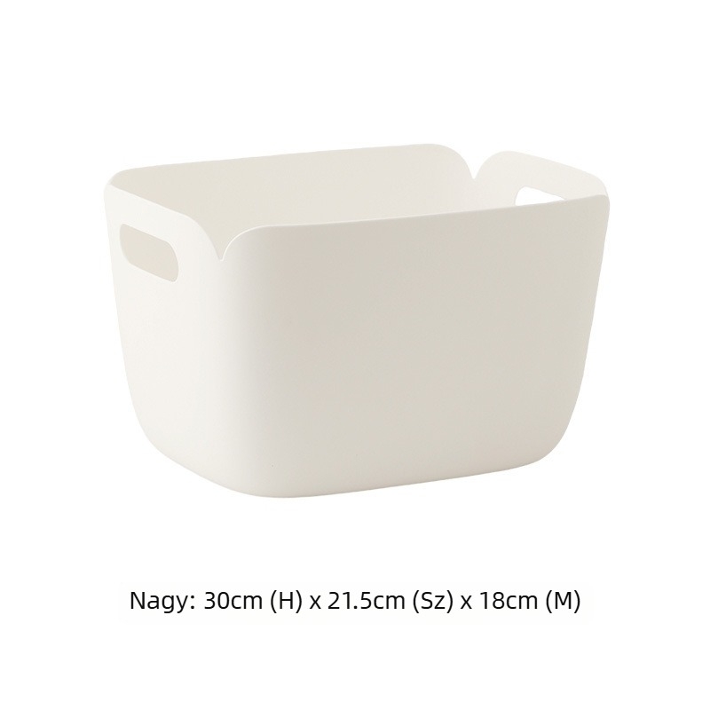 Asztali tároló doboz, 1 L, PP műanyag — modern, minimalist design kozmetikumokhoz, kiegészítőkhöz és apró tárgyakhoz