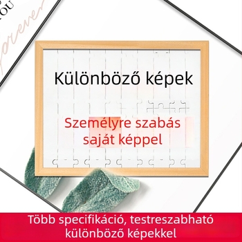 Fából készült lapos puzzle — testreszabható 500/1000 darabos, DIY egyedi rajzokkal