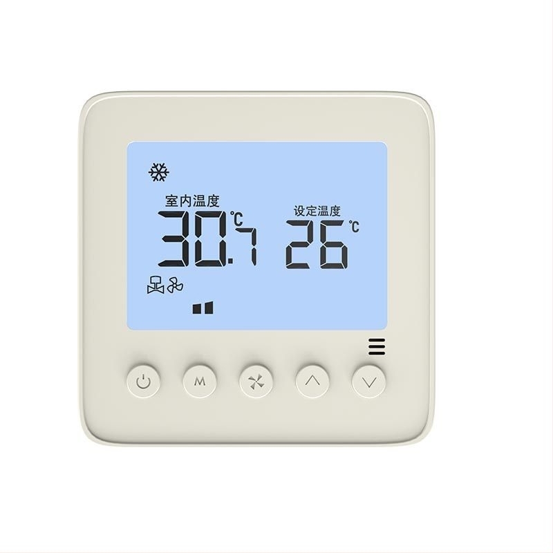 Bluetoothos vezeték nélküli távvezérlésű LCD termosztát központi klíma vezérlővel, háromfokozatú kapcsolóval, 220V