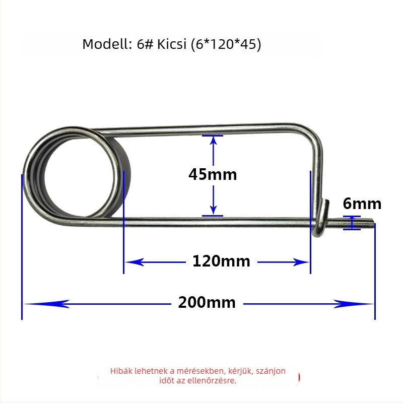 Lan Yue szénacél rugós csapok, megerősített csapok, téglalap alakú típus, galvanizált felület, DIN11023 szabvány, pozícionáló csapok