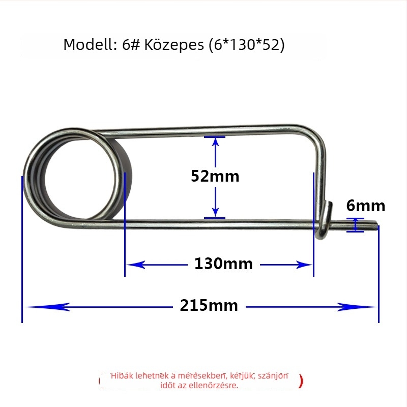 Lan Yue szénacél rugós csapok, megerősített csapok, téglalap alakú típus, galvanizált felület, DIN11023 szabvány, pozícionáló csapok