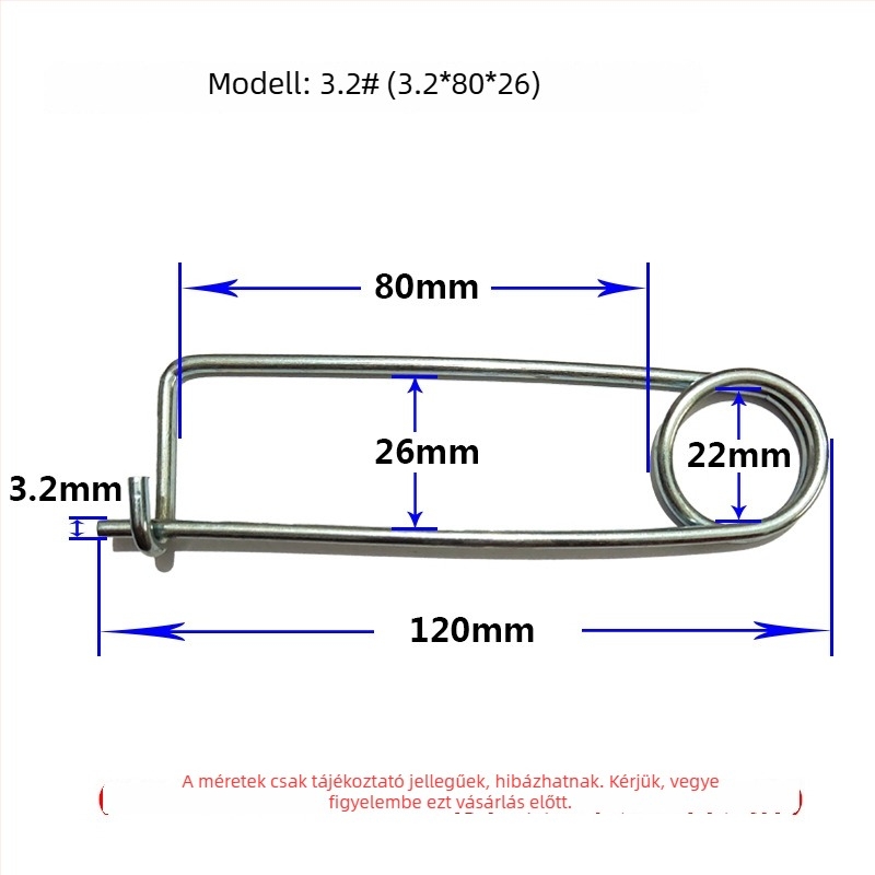 Lan Yue szénacél rugós csapok, megerősített csapok, téglalap alakú típus, galvanizált felület, DIN11023 szabvány, pozícionáló csapok