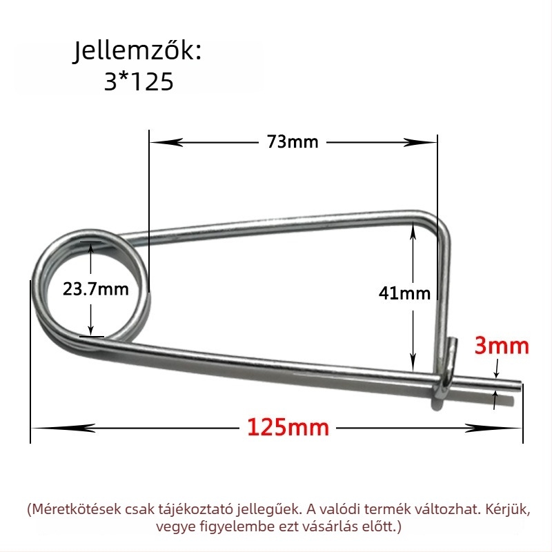 Lan Yue szénacél rugós csapok, megerősített csapok, téglalap alakú típus, galvanizált felület, DIN11023 szabvány, pozícionáló csapok