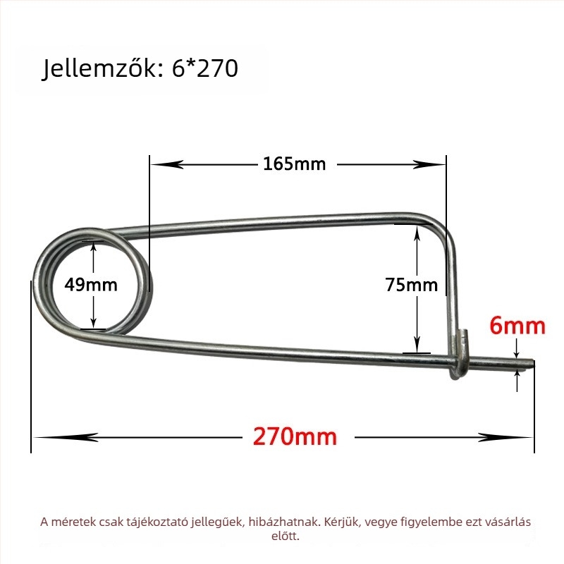 Lan Yue szénacél rugós csapok, megerősített csapok, téglalap alakú típus, galvanizált felület, DIN11023 szabvány, pozícionáló csapok