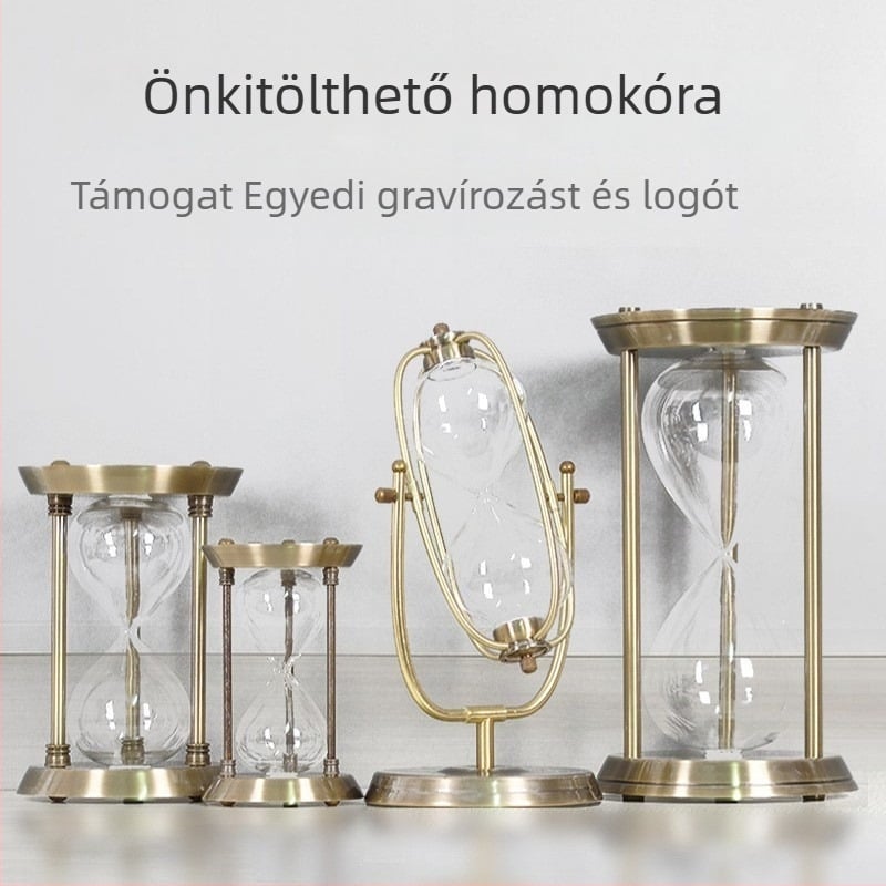 YIECGY Cinkötvözetből készült homokóra-dísz – öntött kivitelezésű, függő dísz