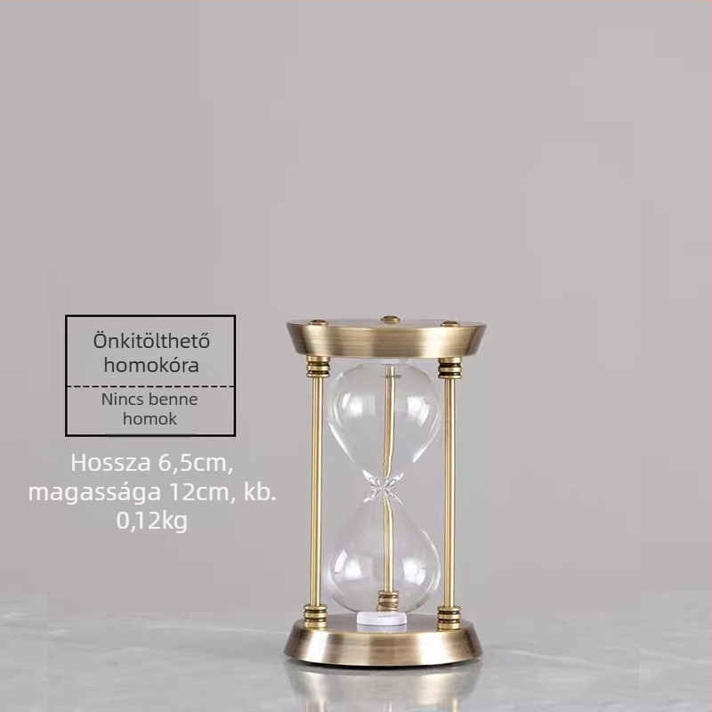 YIECGY Cinkötvözetből készült homokóra-dísz – öntött kivitelezésű, függő dísz