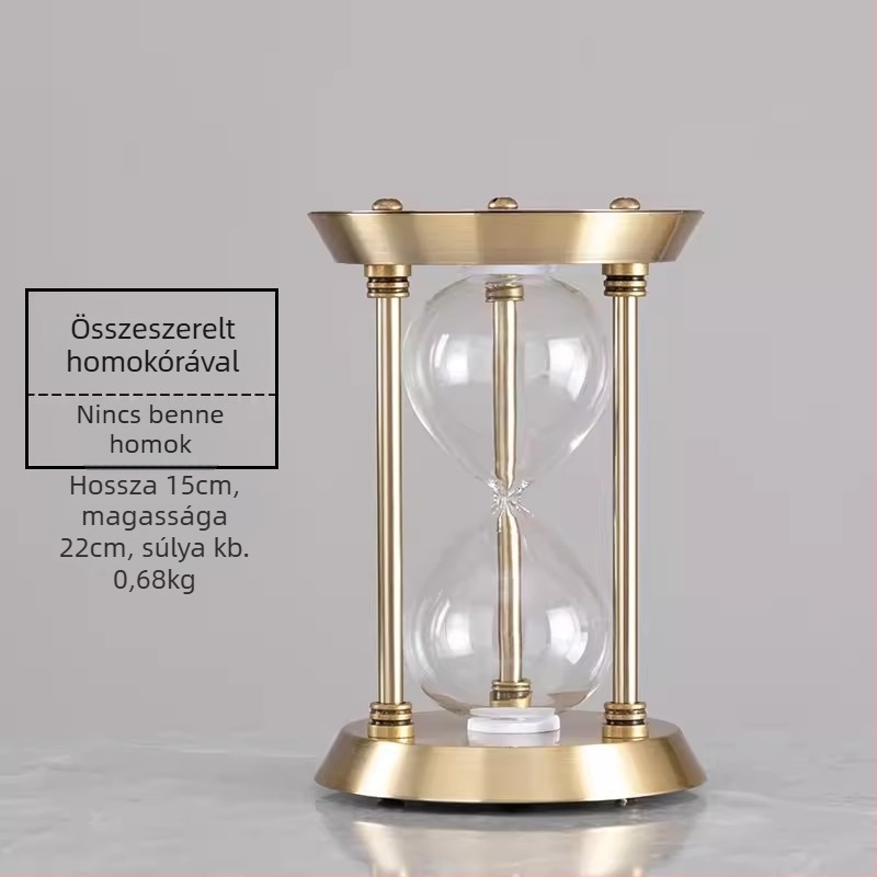 YIECGY Cinkötvözetből készült homokóra-dísz – öntött kivitelezésű, függő dísz