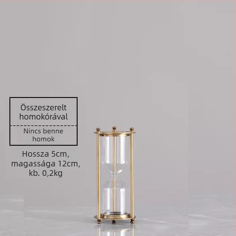 YIECGY Cinkötvözetből készült homokóra-dísz – öntött kivitelezésű, függő dísz