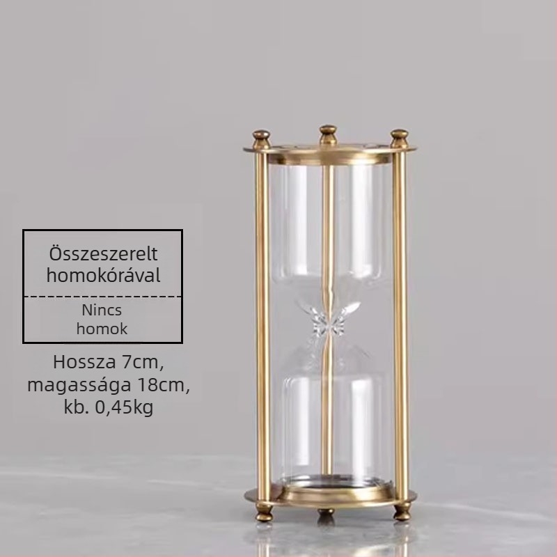 YIECGY Cinkötvözetből készült homokóra-dísz – öntött kivitelezésű, függő dísz