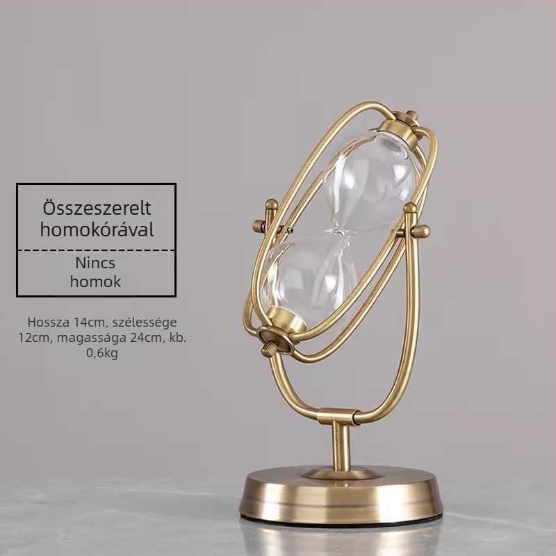 YIECGY Cinkötvözetből készült homokóra-dísz – öntött kivitelezésű, függő dísz