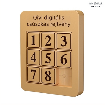 Qiyi mágneses Huarong Road puzzle gyerekeknek – műanyag, mágneses csúszó puzzle, 7–14 évesek, konfigurációk 8/15/24/35/48, türelem fejlesztés
