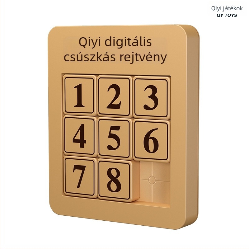 Qiyi mágneses Huarong Road puzzle gyerekeknek – műanyag, mágneses csúszó puzzle, 7–14 évesek, konfigurációk 8/15/24/35/48, türelem fejlesztés
