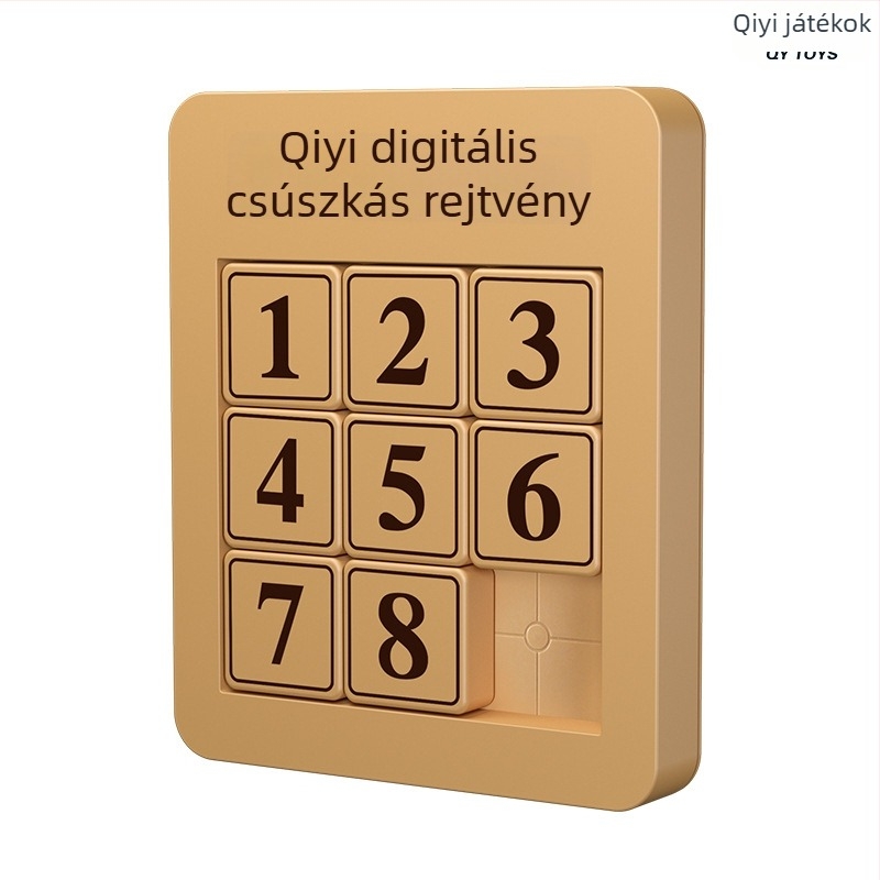Qiyi mágneses Huarong Road puzzle gyerekeknek – műanyag, mágneses csúszó puzzle, 7–14 évesek, konfigurációk 8/15/24/35/48, türelem fejlesztés