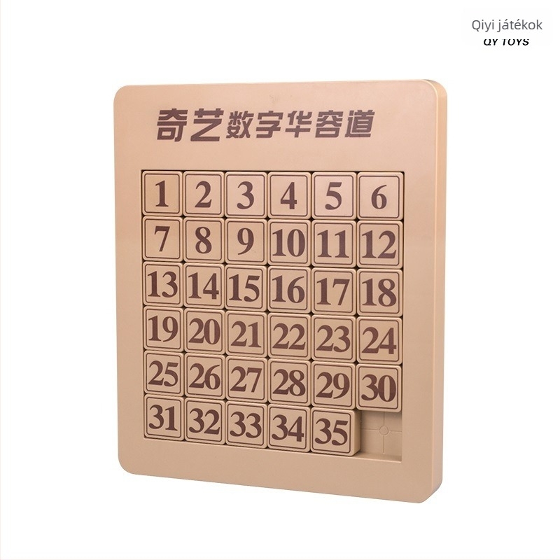 Qiyi mágneses Huarong Road puzzle gyerekeknek – műanyag, mágneses csúszó puzzle, 7–14 évesek, konfigurációk 8/15/24/35/48, türelem fejlesztés