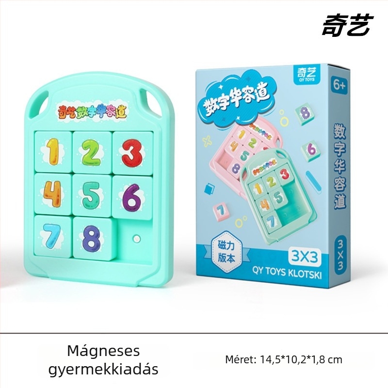 Qiyi mágneses Huarong Road puzzle gyerekeknek – műanyag, mágneses csúszó puzzle, 7–14 évesek, konfigurációk 8/15/24/35/48, türelem fejlesztés