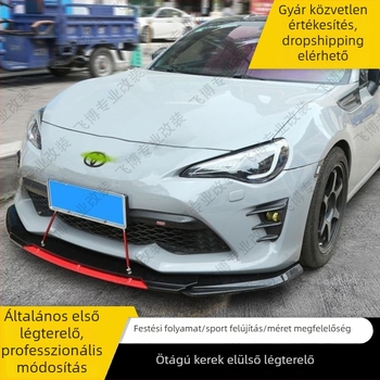 Universális első lip spoiler négy szekcióval, kétszintes, körülöleli a lökhárítót (Márka: Huan ni; Nincs testreszabás)