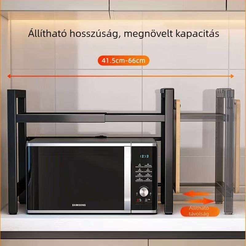 Yaofeng Mikrohullámú sütő állvány — Modern minimalista stílus, Testreszabott feldolgozás a rajzok szerint, Termékkód 005